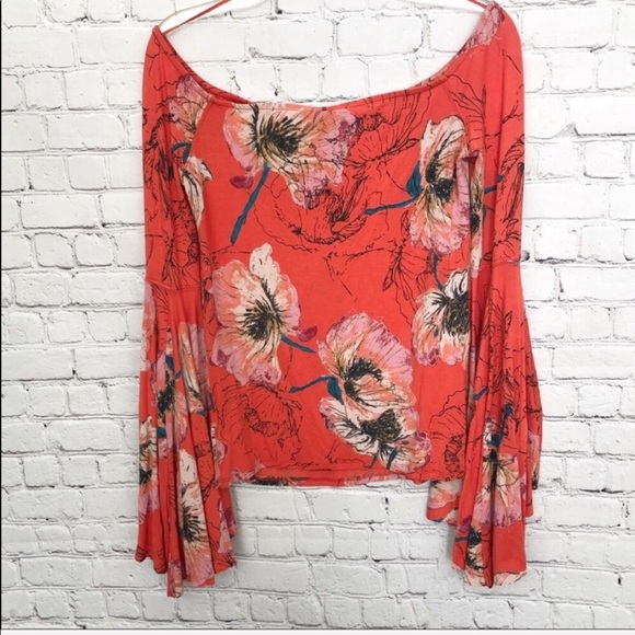 FREE PEOPLE/ Printed Birds Of Paradise Top - Picture 4 of 5